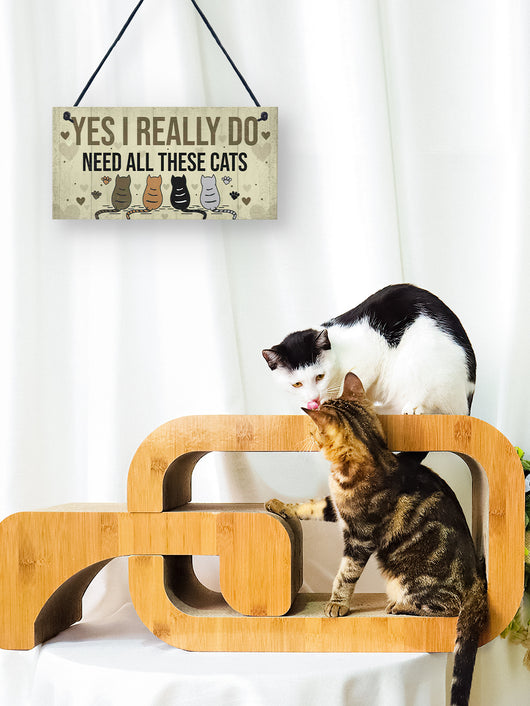 Colgante Vintage de Madera para Gatos - Accesorio Elegante para Mascotas - Image 39
