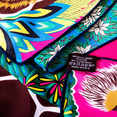 Pañuelo Estampado Selva 90cm - Diseño Artesanal Elegante - Image 6