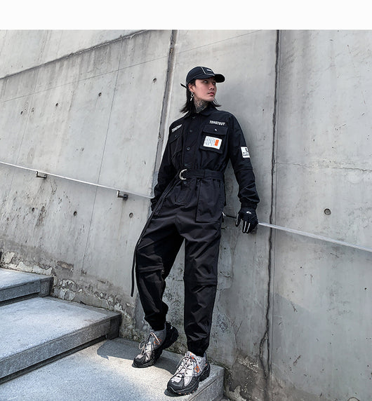 Overol Casual Unisex de Fibra Poliéster Estilo Japonés - Image 15
