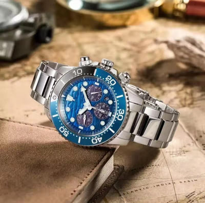 Reloj de Negocios para Hombre en Acero Inoxidable con Movimiento de Cuarzo - Image 8