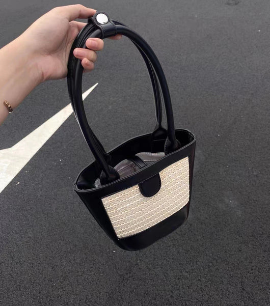 Bolso Bandolera Mujer de Paja - Diseño Minimalista Axilar - Image 8