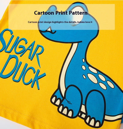Playera Dinosaurio 3D para Niños - Diseño Coreano Verano - Image 8