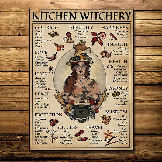 Póster de Brujería Witchcraft Nórdico con Magia Divertida