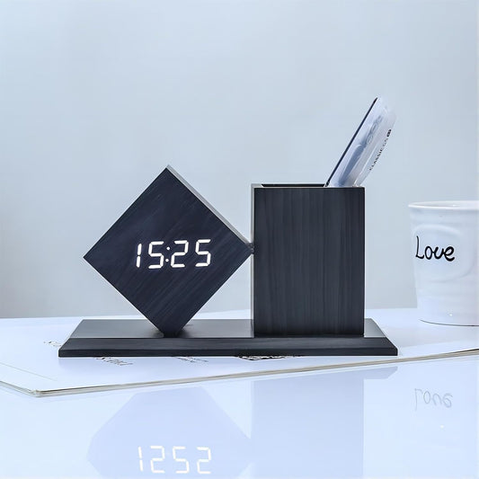 Reloj Despertador con Organizador de Escritorio - Image 2