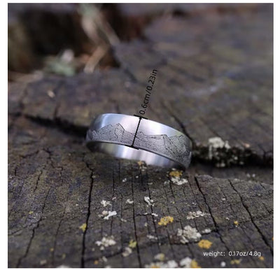 Anillo de Aleación Vintage Distressed Edgy para Hombre - Image 12