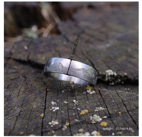 Anillo de Aleación Vintage Distressed Edgy para Hombre - Image 12