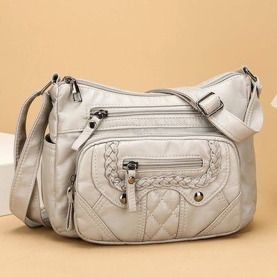 Bolsa Mensajera de Cuero Suave con Textura Avanzada - Image 3