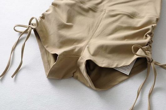 Shorts Deportivos Yoga Cintura Alta con Cordón Ajustable - Image 10