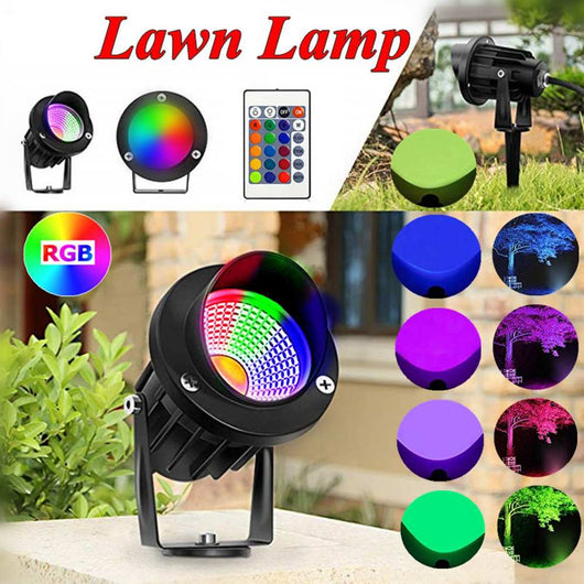 Foco LED RGB 10W con Control Remoto para Jardín y Árboles - Image 11