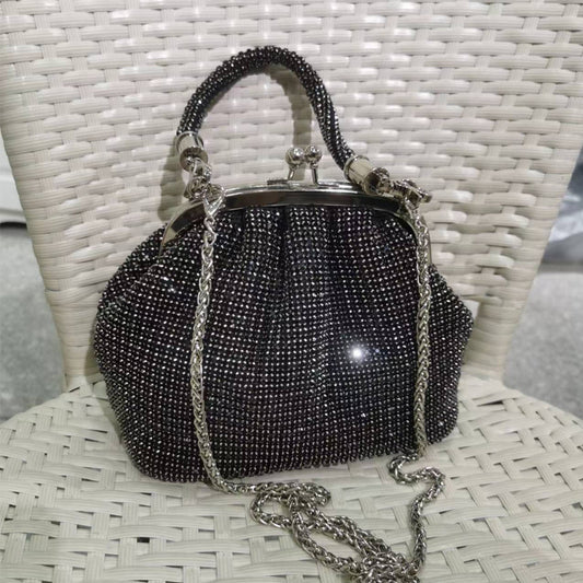 Bolso de Mano Joyero con Cristales Brillantes Completos