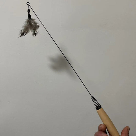 Juguete Interactivo para Gatos con Plumas y Campana - Cabezal Reemplazable - Image 7