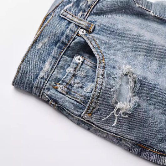 Pantalones Vaqueros Rotos Hip Hop Street Style - Casual con Personalidad - Image 5
