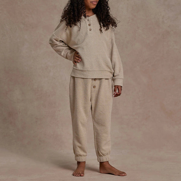 Conjunto de Pijama Infantil en Tela de Toalla - Comodidad Simplista para el Hogar