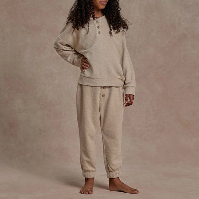 Conjunto de Pijama Infantil en Tela de Toalla - Comodidad Simplista para el Hogar
