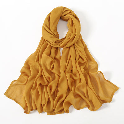 Pañuelo Modal Rayon Malayo Indonesio Colores Sólidos Transpirable - Image 15