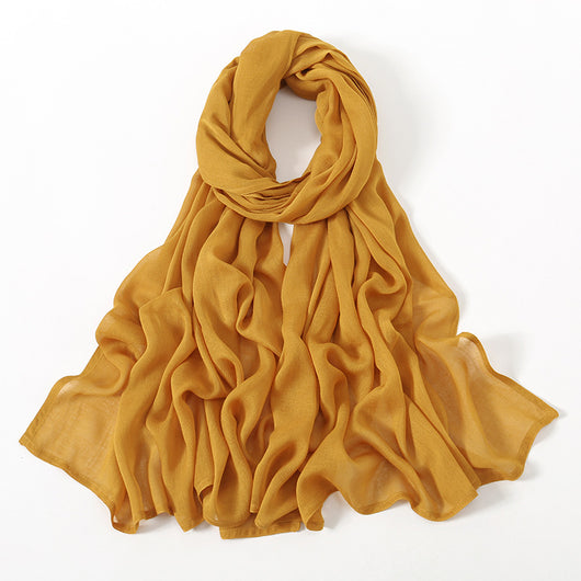 Pañuelo Modal Rayon Malayo Indonesio Colores Sólidos Transpirable - Image 15