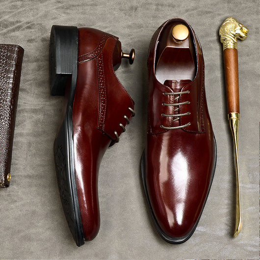 Zapatos de Negocios para Hombre con Cordones de Cuero Premium Estilo Británico - Image 9