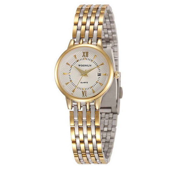 Reloj Deportivo Retro con Calendario y Correa de Acero Inoxidable Resistente al Agua