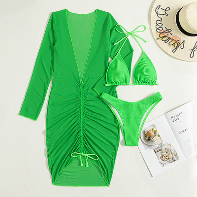 Traje de Baño Tripartita Liso para Mujer - Image 14