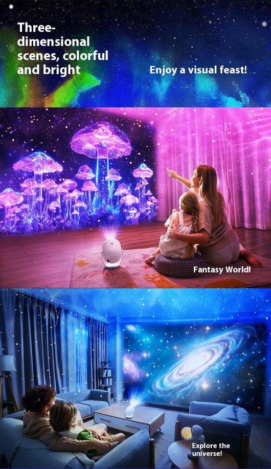 Lámpara Proyectora de Cielo Estrellado 3D Dinámico - Image 11
