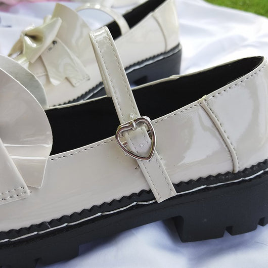 Zapatos Lolita de Cuero Grueso Retro Japonés para Mujer - Image 16