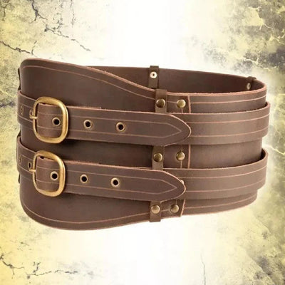 Cinturón Medieval Retro Ancho para Disfraz y Accesorios de Moda