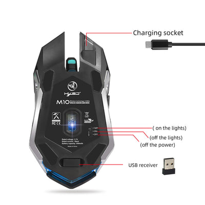 Ratón Inalámbrico Gaming 2.4GHz con Iluminación LED - Image 7