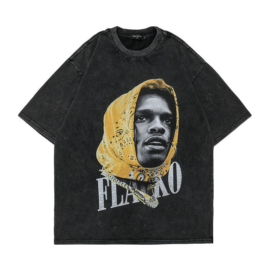 Camiseta Estampada de Manga Corta para Hombre