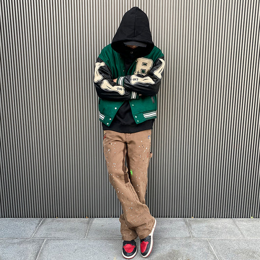 Uniforme de Béisbol con Patchwork de Contraste y Bordado - Image 14