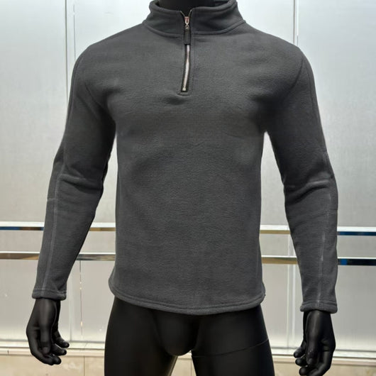 Suéter Casual de Cuello Alto con Cierre Frontal para Hombre - Otoño Invierno - Image 8