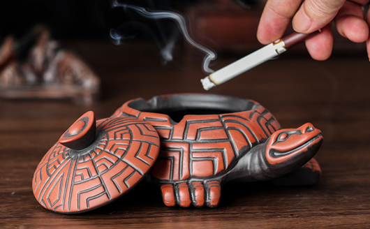 Cenicero de Arena Púrpura con Tapa y Juego de Té Práctico - Image 11