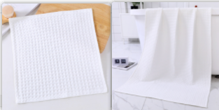 Toalla de Baño de Algodón Puro Textura Waffle - Súper Absorbente y Secado Rápido - Image 7