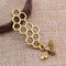 Dije Abeja Voladora 45x15mm - Colgante de Colmena 2.2g