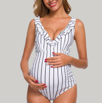 Traje de Baño Premamá Elegante con Volantes - Image 6
