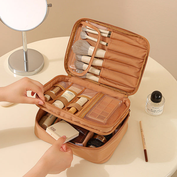 Bolsa de Maquillaje Oxford con Divisores Portátil