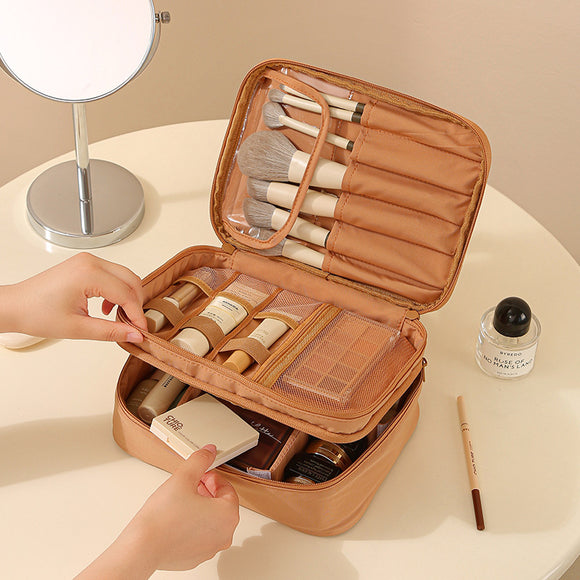 Bolsa de Maquillaje Oxford con Divisores Portátil