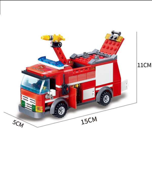 Camión de Bomberos Jet Fire - Bloques de Construcción Magnéticos para Niños - Image 1