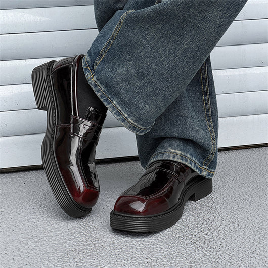 Zapatos de Cuero Estilo Británico con Suela Gruesa - Comodidad Hong Kong para Primavera y Otoño - Image 11