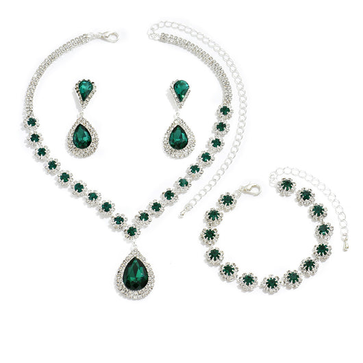 Conjunto de Joyería para Novia: Collar, Aretes y Pulsera - Image 5