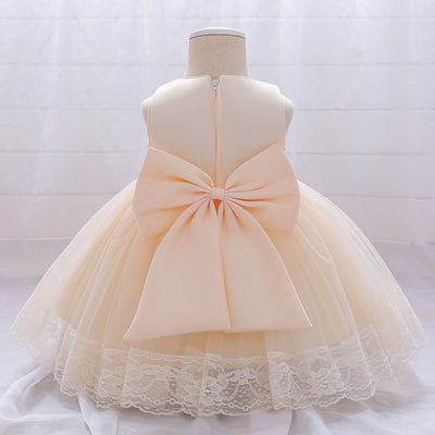 Vestido de Niña Europeo Americano con Bordado en Malla - Image 25