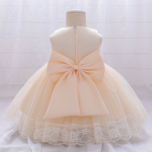 Vestido de Niña Europeo Americano con Bordado en Malla - Image 25