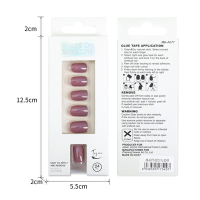 Uñas Postizas Adhesivas Removibles - Set de 24 Piezas - Image 16