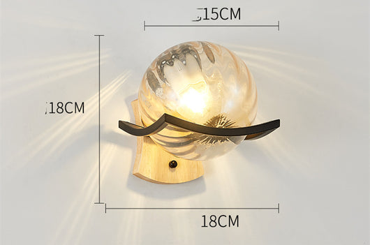 Lámpara de Mesita Estilo Europeo con LED y Base de Madera - Image 11