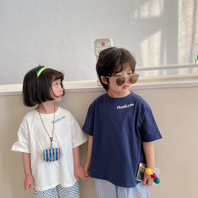 Camiseta Infantil Cuello Redondo con Estampado de Letras - Image 3