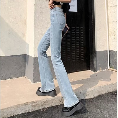 Jeans Acampanados Retro Cintura Alta Efecto Esbeltez para Mujer - Image 25