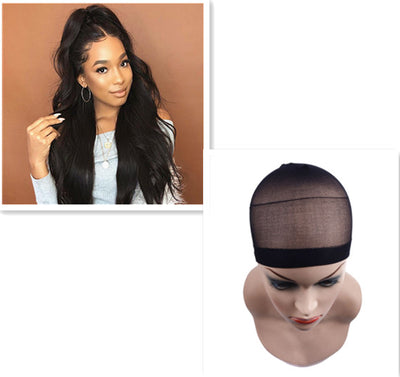 Peluca Larga Rizada Negra Realista para Mujer - Image 5