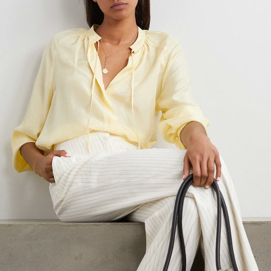 Blusa de Seda Mulberry para Primavera y Verano