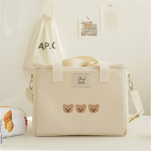 Bolsa Térmica 2 en 1 para Mamá y Bebé con Aislamiento de Oso - Image 4
