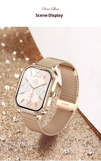 Reloj Inteligente MK88 para Mujer con Llamadas Bluetooth y Monitoreo de Salud - Image 26