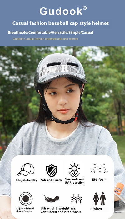 Casco de Ciclismo con Luz de Advertencia Integrada Duck Tongue - Image 14